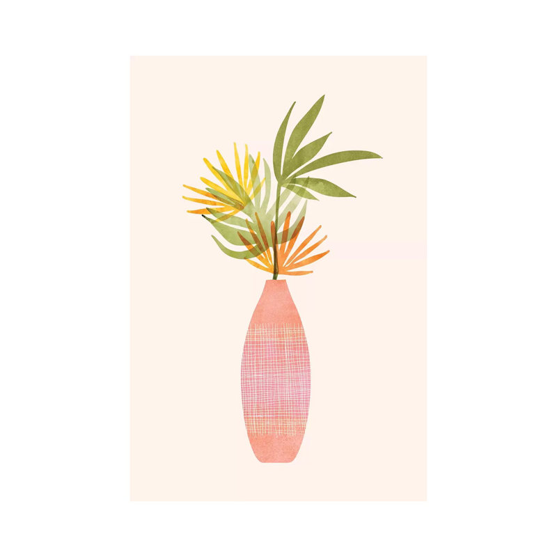 Modern Tropical Summer Bouquet by Modern Tropical - Wrapped Canvas Print, 30.48 cm H x 45.72 cm W