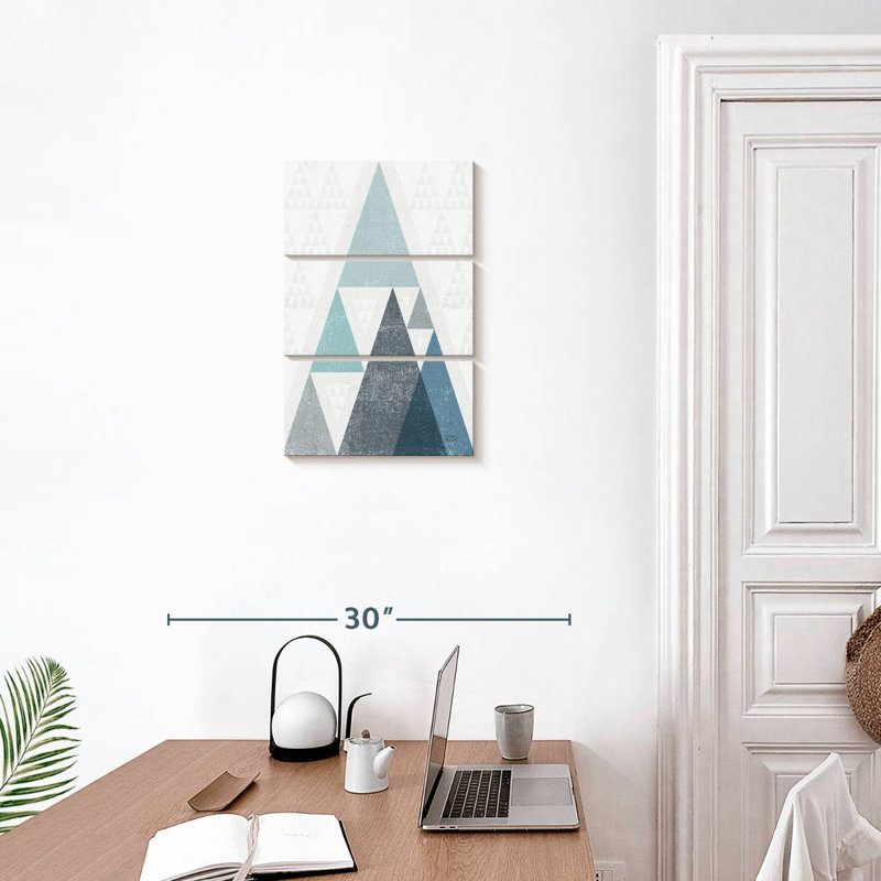 Mod Triangles I, 23" H x 14" W