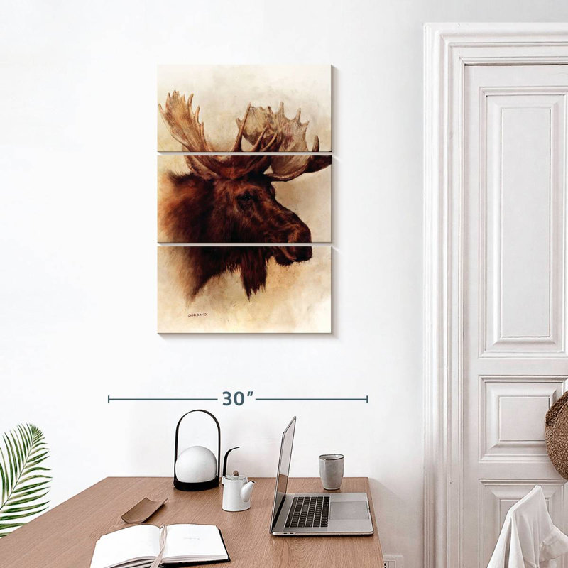 Brampt A Moose Portrait, 32" H x 20" W