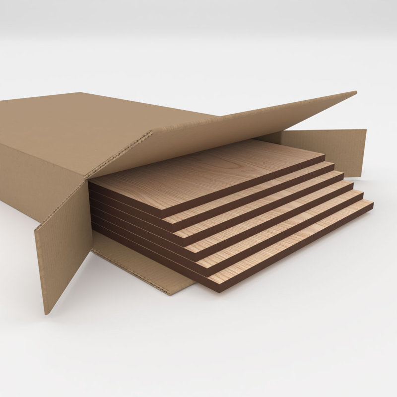 Planches en bois, H 7,75 po x l 7,75 po x P 0,25 po, Chêne
