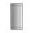 Metal, 20X43 Windowpane Mirror, Black