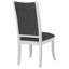 Chaise de salle à manger rembourrée Judd blanc perle