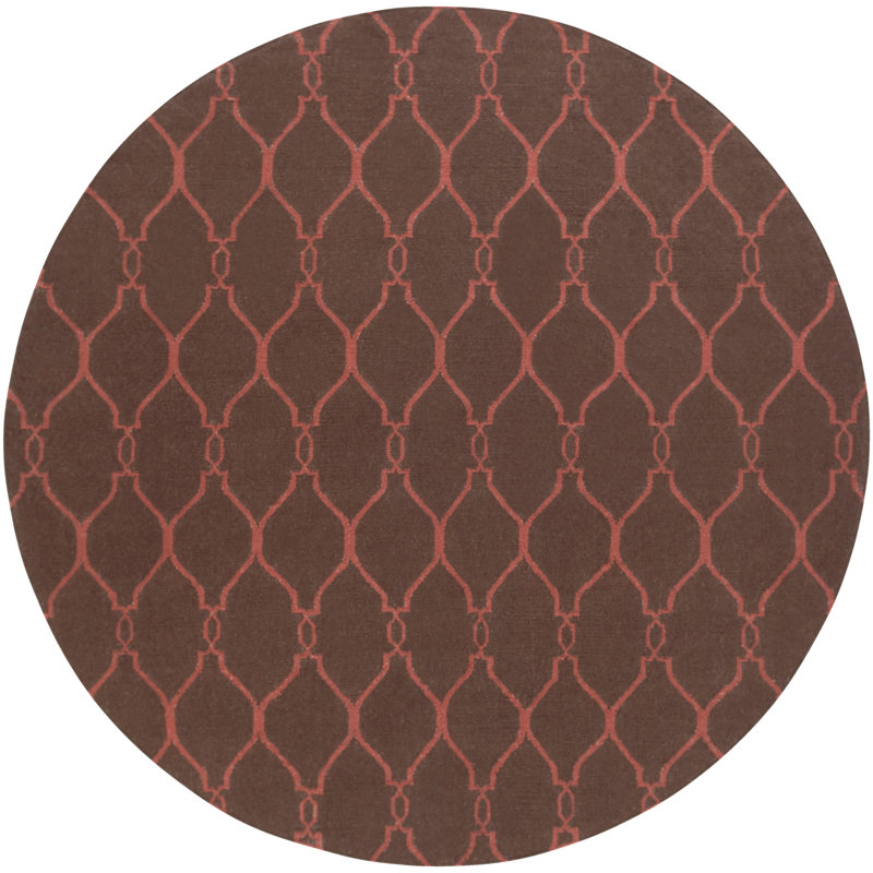 Bansi Wool Geometric Indoor Rug, Round 8'