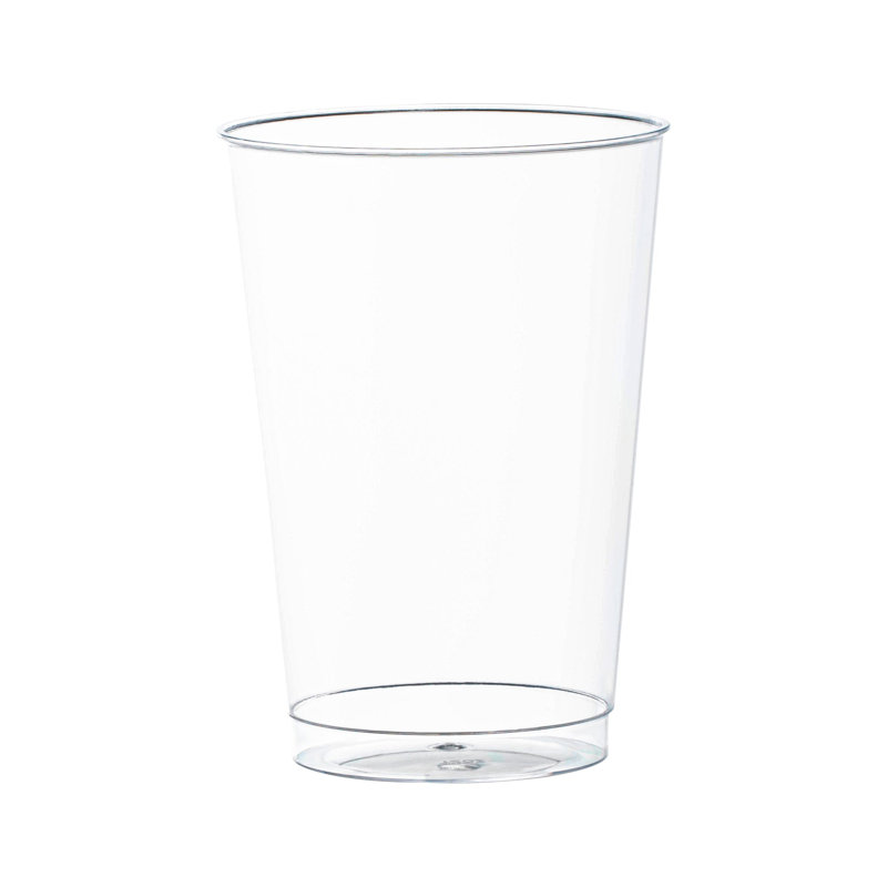 Gobelets jetables en plastique cristal transparent (12 oz) - 600 tasses, 600, Clear