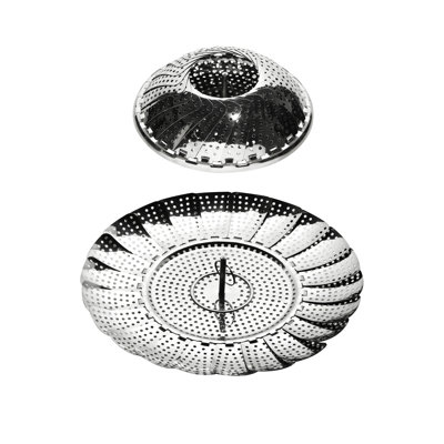 Premier Housewares Stainless Steel Steamer Basket with 24cm Diameter