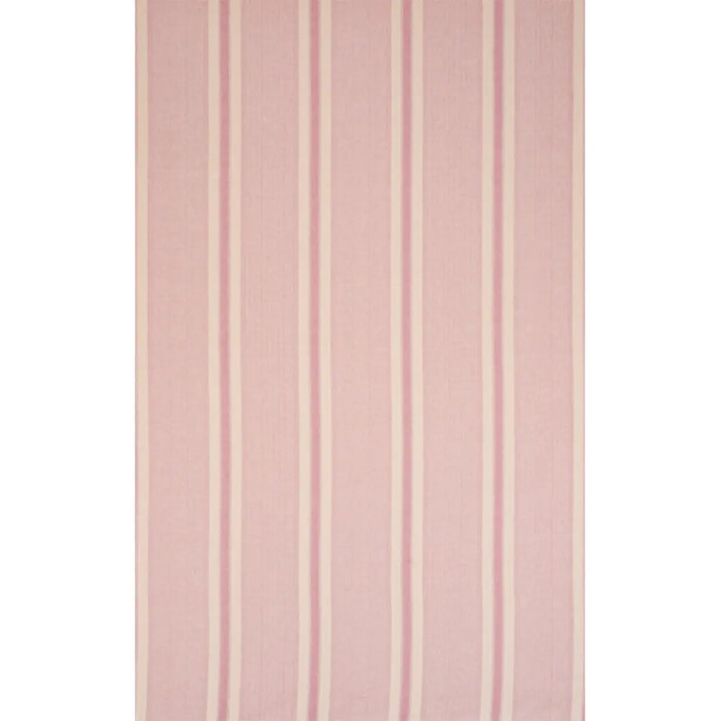 Tissu rayé Schumacher x A Rhum, Rose