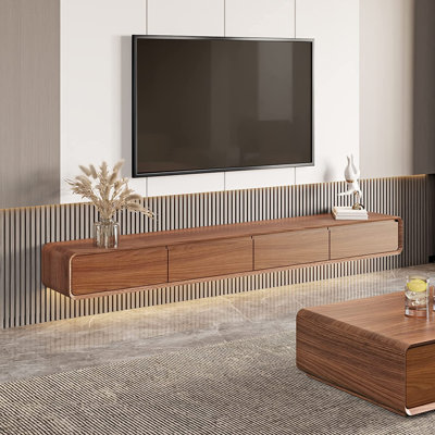 Meuble télé en bois massif pour téléviseur de 88 po ou moins