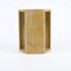 Table d'appoint en marbre naturel, table de bout hexagonale avec finition polie, socle en pierre géométrique moderne et table de chevet pour le salon-724256984-724257007-724257004