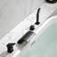Robinet de baignoire romaine monocommande à fixation sur le comptoir avec douche à main-81844677