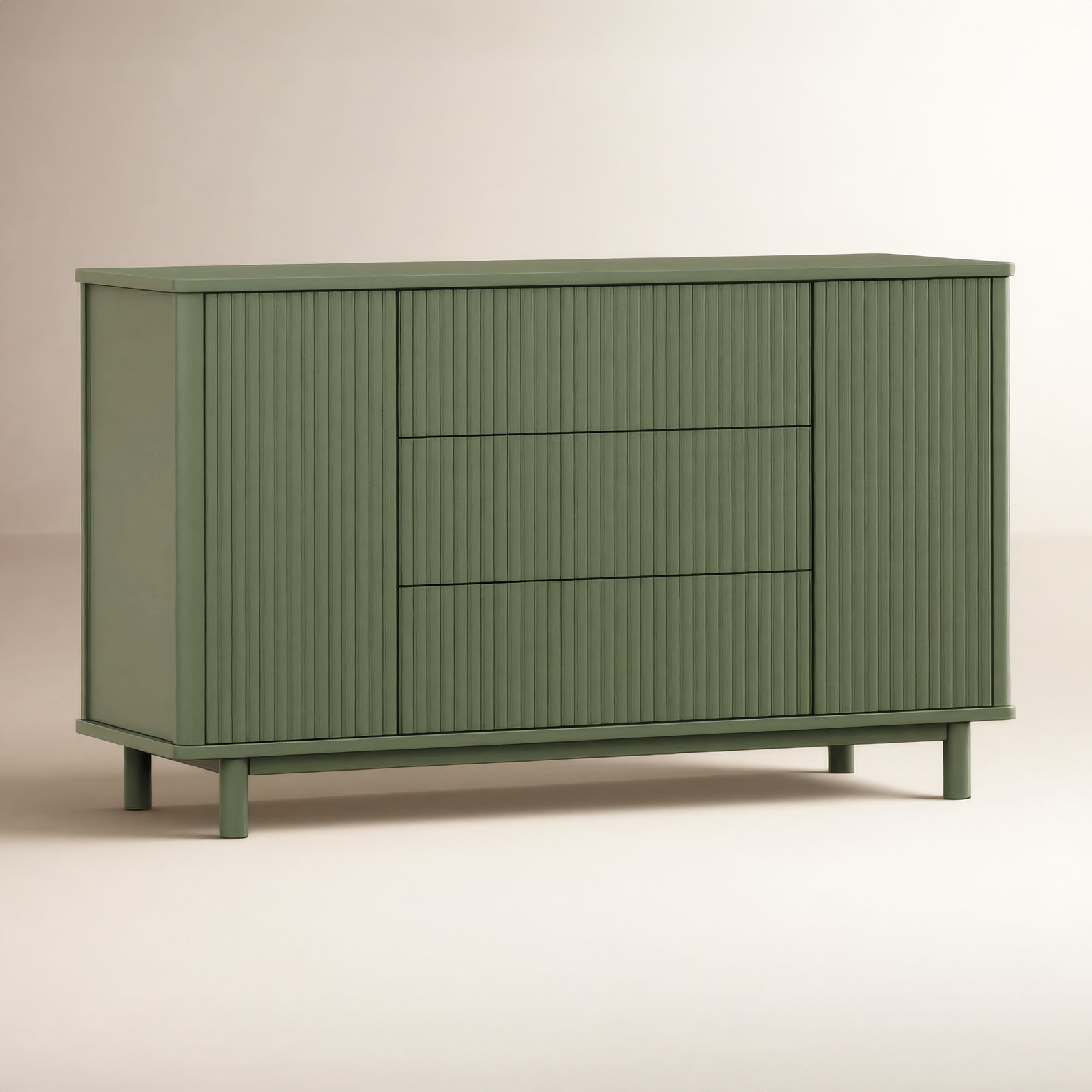 Pogo Tambour Dresser, Olive