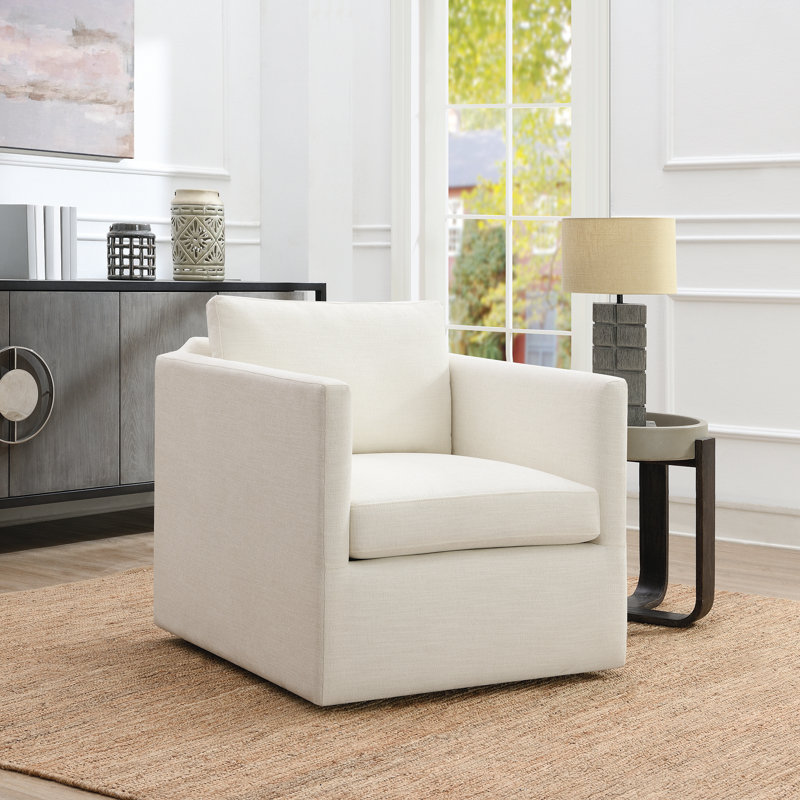 Swivel Chair,, Ivory