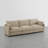  112" Modern Upholstered 3-Seater Sofa-119314280