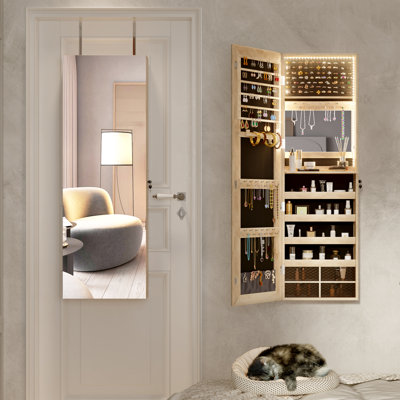 Armoire à bijoux avec miroir