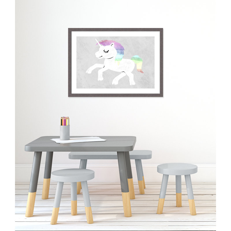 Créatures magiques 1, impression sur papier, H 24,5 po x l 34,5 po x P 0,63 po, Encadrement fil du bois gris