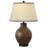 Venezia 28" Coffee Brushstrokes Glass Table Lamp