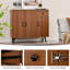 Buffet avec 3 portes et tiroirs coulissants Tablettes réglables anti-basculement