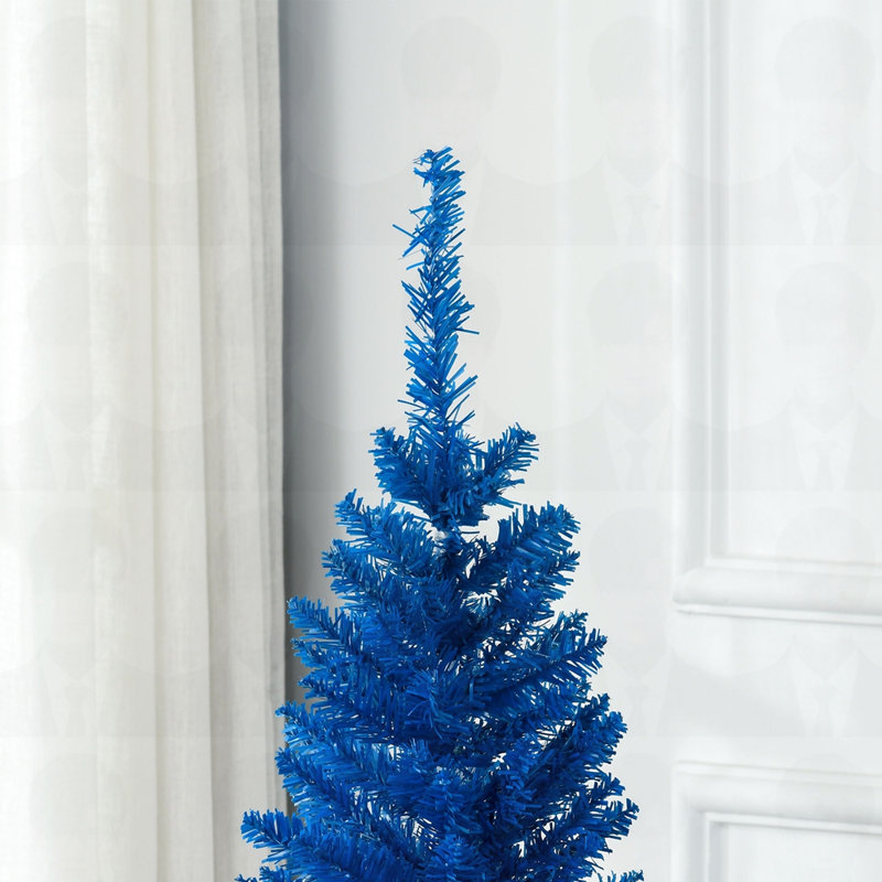 Arbre de Noël artificiel 8 pi, Bleu, H 8 pi