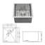 Évier de cuisine encastrable 17 po - 17 po x 19 po x 10 po - Évier de cuisine à simple cuve de calibre 16 - Bar encastré 10 po