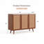 Buffet d'appoint avec portes et tablettes