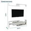 Meuble télé Alvaro 60,2 po - Console multimédia 1 tiroir avec tablettes ouvertes | Meuble audio-vidéo mural moderne pour téléviseur de 50 à 70 po-93284041