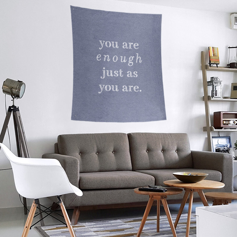 En polyester, vous êtes assez tapisserie quot, H 60 po x l 51 po, Bleu pâle