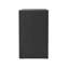 Buffet 60 po en stratifié grain de bois noir avec rangement