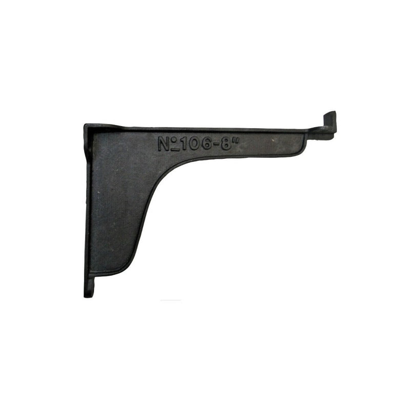 Wall Mounted Floating Shelf Bracket, 6" H x 4" W x 1.2" D, Black