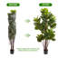 Faux figuier figuier, plante ficus lyrata en pot avec 72 feuilles de violon décoratives-602134452