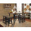 Support à vin mural en bois de pin massif / bois récupéré avec support en verre et tablette Rundell Peut contenir 8 verres à vin standard