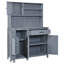 Îlot de cuisine 65 po avec tablettes réglables H 65 po-1066948212