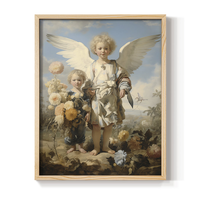«Religious Series CDxxix», reproduction encadrée - bois massif, H 11 po x l 9 po, Naturel