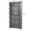 200cm H Solid Wood Standard Bookcase-19569237