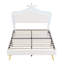 Upholstered Bed With Led Adjustable Crown Shape Headboard-1164145277-1153949538