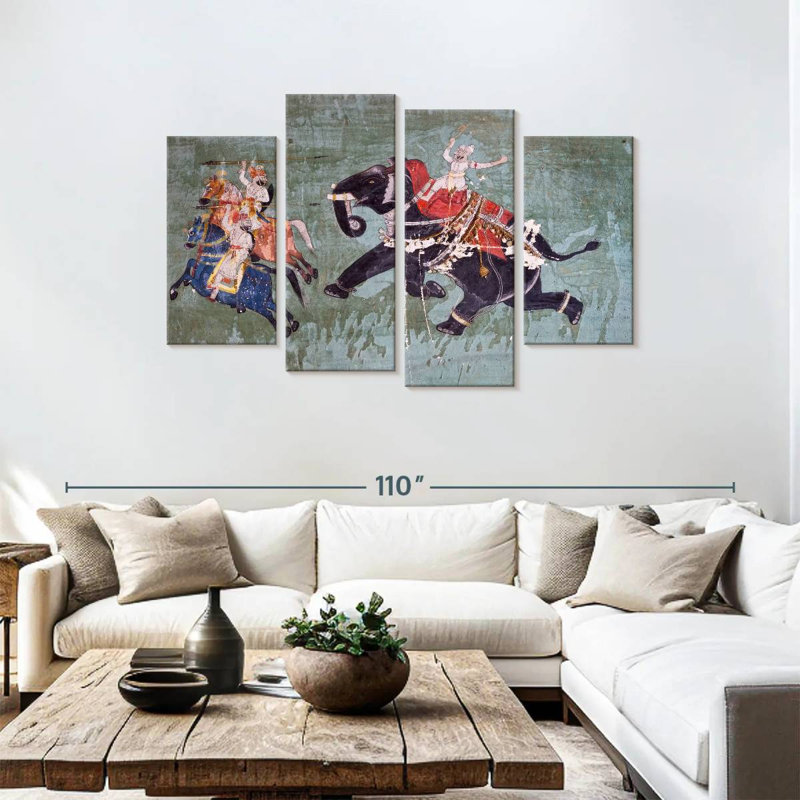 Brampt Elephant Warrior, 48" H x 75" W