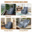 Fauteuil inclinable, pivotant, inclinable et luxueux avec fauteuil lombaire Cutlor-2093321534
