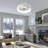 20'' Dianeshia Flush Mount Dimmable Ceiling Fan with LED Lights-1221381298