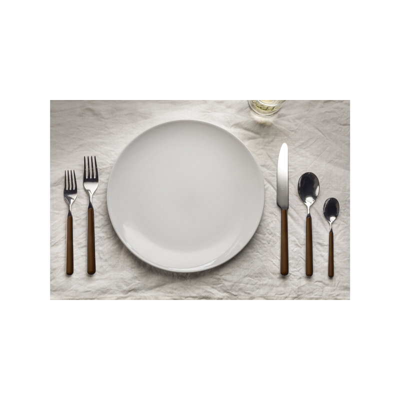 Fantasia Flatware Set - 36 Pieces - Tobacco, Tobacco