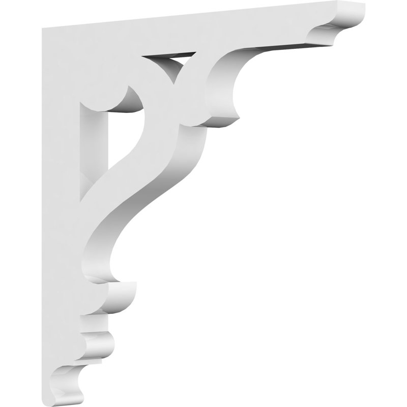 5/8"W X 6"D X 6"H Brontes Architectural Grade PVC Bracket, 5/8" x 6" x 6", Brontes