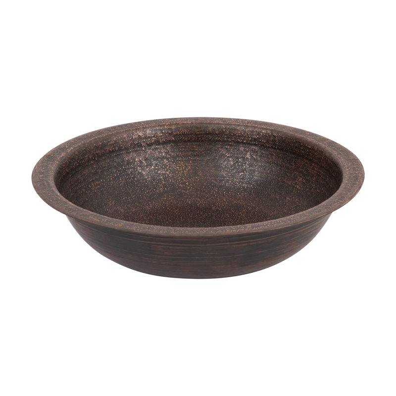 Terra Firma 16'' L Bathroom Sink, Dark Brown