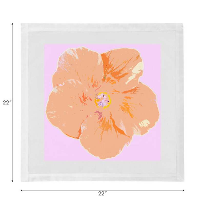 Hibiscus Cotton Sateen Dinner Napkins