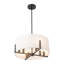 Luminaire suspendu tambour en tissu 8 lumières à intensité variable Lolanda-1660736045