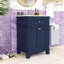 24-Inch Bathroom Vanity with Ceramic Basin, Soft-Close Double Doors and Adjustable Interior Shelf-1134203370
