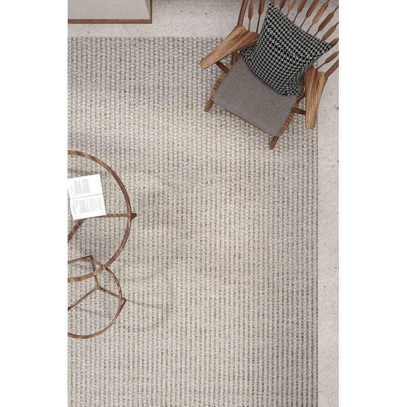 Gamada Solid Colour Machine Made 47.24cm X 70.87cm Indoor / Outdoor Area Rug