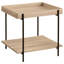 Table de bout carrée en bois d'ingénierie