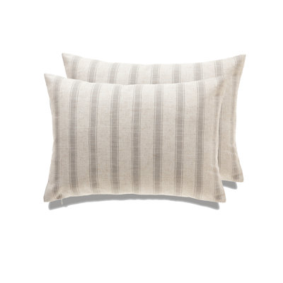 Michael Penney Striped Reversible Pillow Cover