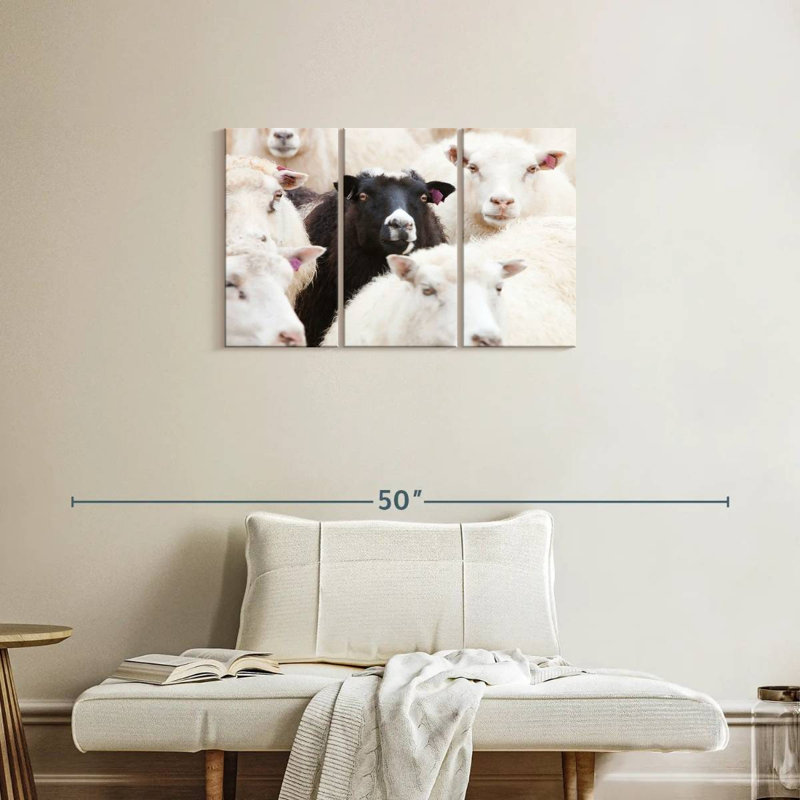 Brampt Standout Black Sheep, 20" H x 33" W