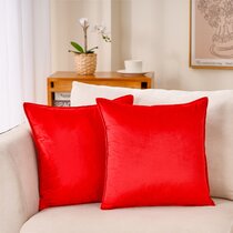 Fish Shape Cushion Bed Backrest Support Throw Pillow with Pillow Insert,  Size: 48 x 45cm(Red)
