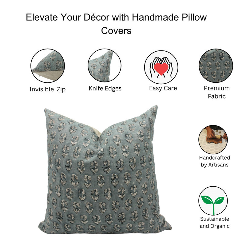 Linen Square Pillow Cover, 20" x 20"