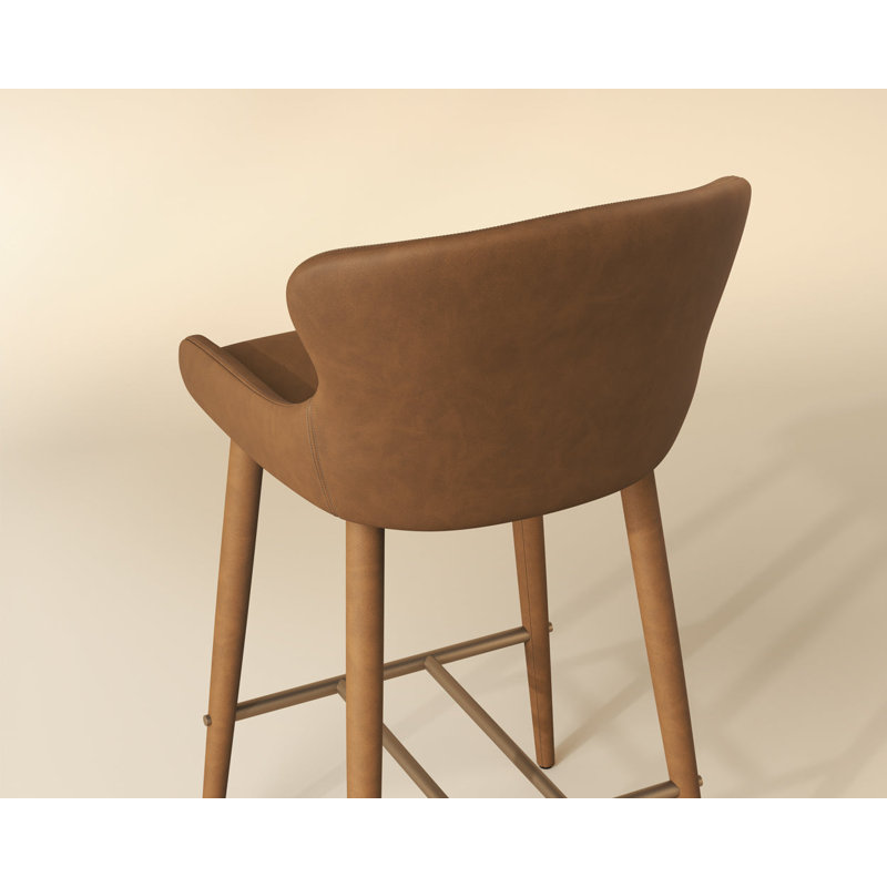 EVORA Upholstered Stool with Metal Frame