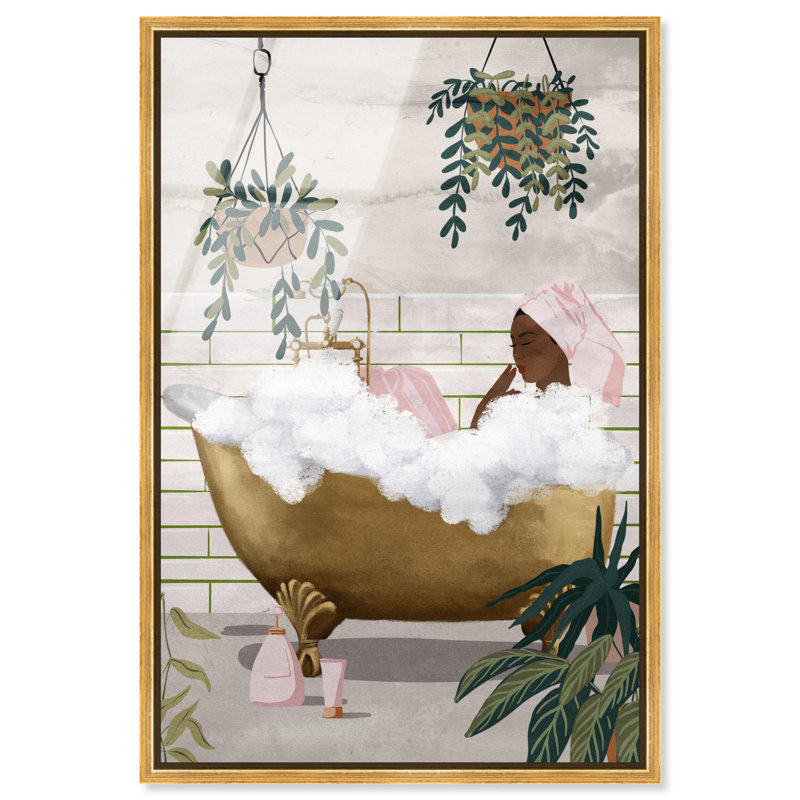 Salle de bain Botanical Bathtime Lounge, H 46 po x l 31 po, Doré